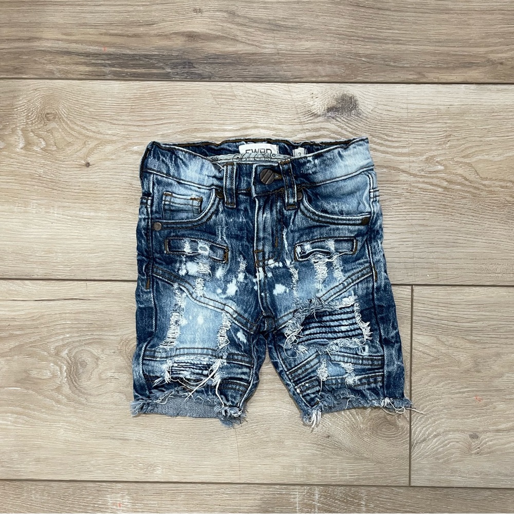 FWRD distressed Jean shorts